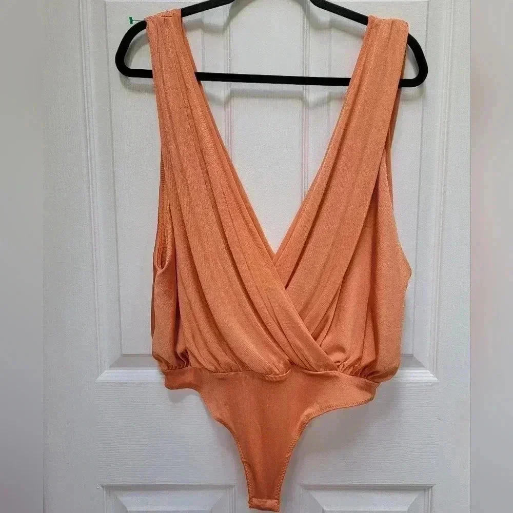 Free People Night Owl Bodysuit in Super Tropical Color Size Medium